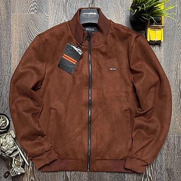 Мужская куртка-бомбер ZEGNA - Цвет: насыщенный коричневый
