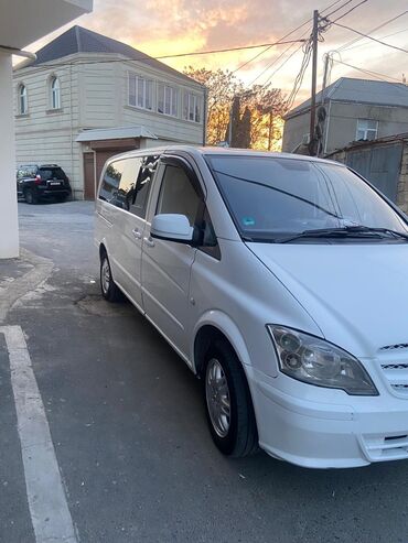 Mercedes-Benz: Mercedes-Benz Vito, ağ rəng, 7/8 yerlik miniven. Əsas xüsusiyyətlər — 6
