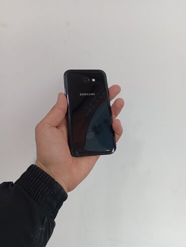 Samsung: Samsung Galaxy A7 2017, 32 GB, rəng - Boz, Düyməli, Barmaq izi, Face ID