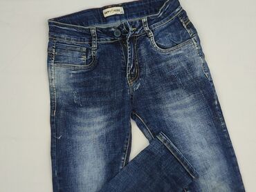 krótkie spodenki chłopięce 128: Jeans, Happy, 10 years, 140, condition - Very good