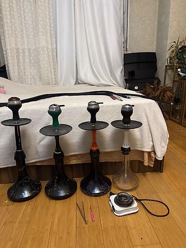 4 aparat şlanqlar 4 çaşka (3 rezin, 1 cosmobowl) Peç Maşa İynə