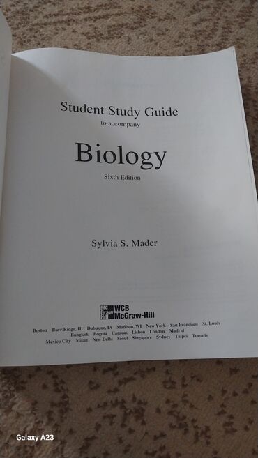 Пособие Student Study Guide to accompany Biology, Sixth Edition —
