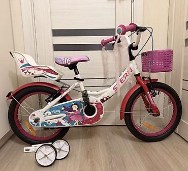 Детский велосипед, 2-колесный, 4 - 6 лет, Для девочки, Б/у