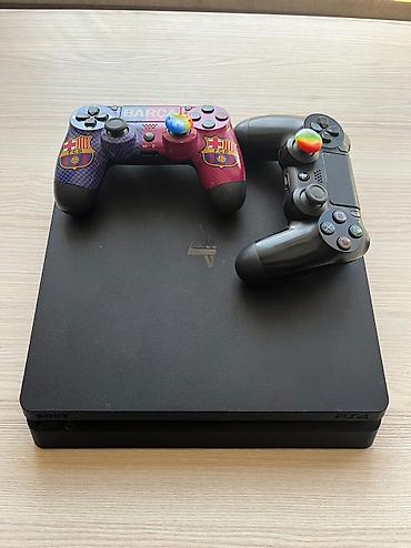 ps4 aksesuar: PlayStation 4 Slim 1TB + 20 Oyun Diskləri | Əla Vəziyyətdə | PS4 — 4