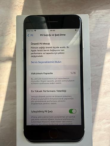 Apple iPhone: IPhone SE 2020, 128 GB, White Titanium, Barmaq izi — 13