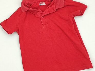 czerwona spódniczka w kratke: Koszulka, Next, 2-3 lat, 92-98 cm, stan - Dobry