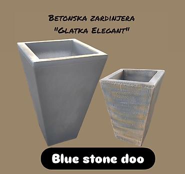tri devojcice u igri: Betonska žardinjera „Glatka Elegant” – moderno, sužavajuće — 1