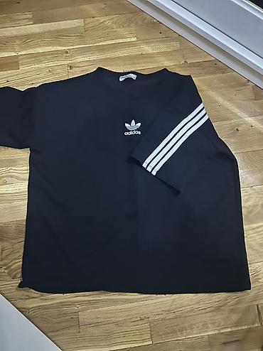 Kişi geyimləri: Adidas Originals unisex köynək - Rəng: qara - Ön hissədə ağ Trefoil — 1