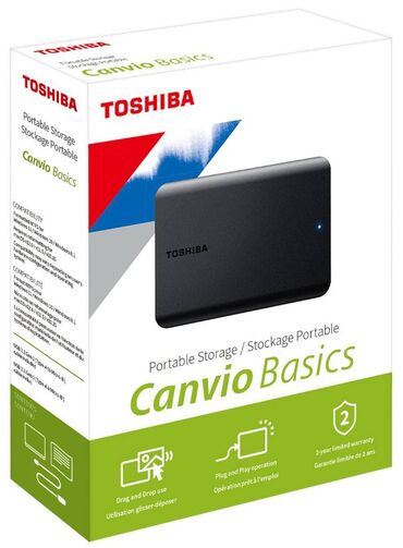 жёсткий диск 2 тб: Накопитель, Новый, Toshiba, 1 ТБ, 2.5", Для ПК