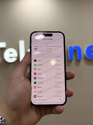 apple 5 s: IPhone 15, 128 GB, Qara, Zəmanət, Kredit, Simsiz şarj — 6