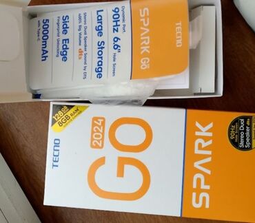 Tecno: Tecno Spark Go 2024, 128 GB, rəng - Qara