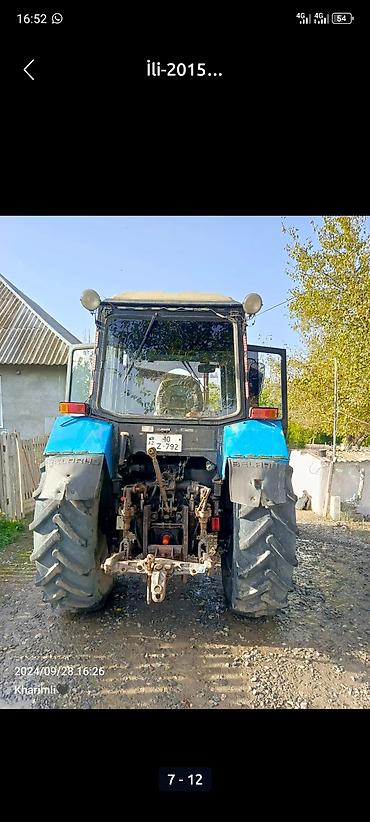 Traktorlar: Belarus MTZ 1221.2 traktor - Güclü dizel mühərrik, ön və arxa — 12