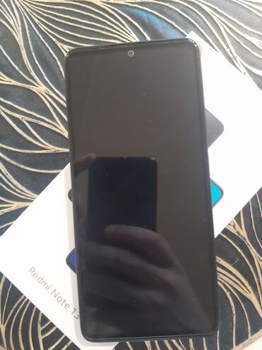 сотовый телефон fly ts112: Redmi Note 13, 256 GB, rəng - Qara, Barmaq izi, İki sim kartlı, Face ID