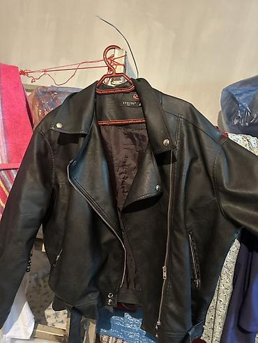 women: Кожаная куртка, Косуха, Кожзам, XL — 1