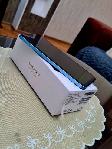 Redmi: Redmi Note 12, 256 GB, rəng - Göy, Zəmanət, Sensor, Barmaq izi — 5