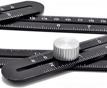 Ostali merni alati: Podesivi šablon – višenamenska uglomer/lenjir (Multi‑Angle Ruler) - — 13