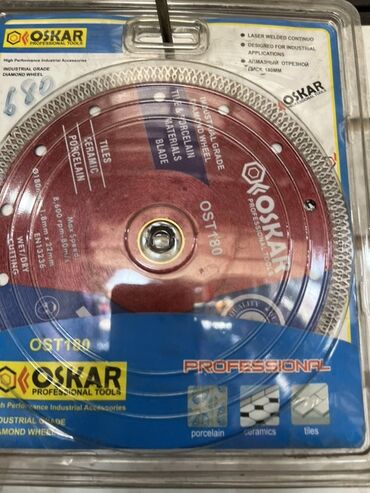 стекла резка: Диск алмазный отрезной Oskar OST180 предназначен для резки плитки