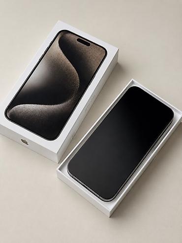 IPhone 15 Pro Max, 256 GB, Natural Titanium, Barmaq izi, Simsiz şarj, Face ID