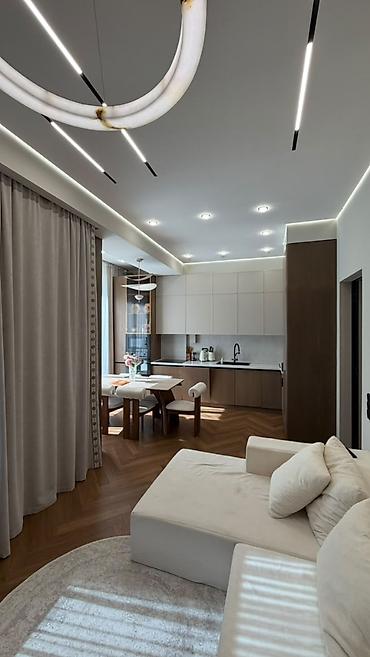 3 бөлмө, 75 м², Асанбай мкр Элитка, 1 кабат, Дизайнердик оңдоо