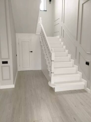 Деревянные лестницы: Деревянная лестница Для дома, Форма лестницы: Много-маршевая, Стиль: Классический — 20