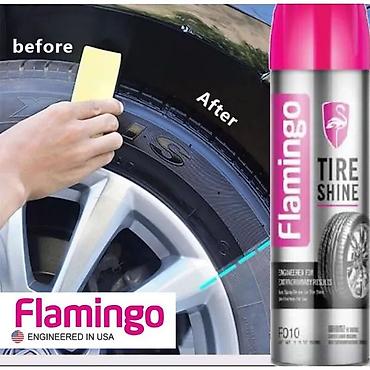 shinler: Flamingo Tire Shine – avtomobil təkərləri üçün parıldadıcı və qoruyucu — 1