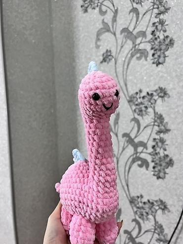 Yumşaq oyuncaqlar: Amigurumi oyuncaq – dinozavr - Material: yumşaq, plyuş iplikdən — 1