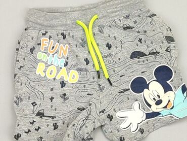 czerwone spodenki na wf dla chłopca: Shorts, Disney, 1.5-2 years, 92, condition - Good