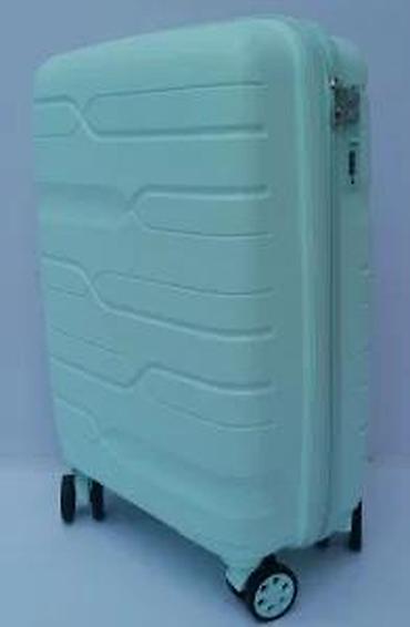 Putni koferi i torbe: Tvrdi kofer na točkiće – mint zelena boja - Materijal: lagana tvrda — 23