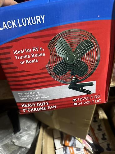 напольный вентилятор: Автомобильный вентилятор BLACK LUXURY на прищепке - Питание: 12V DC — 3