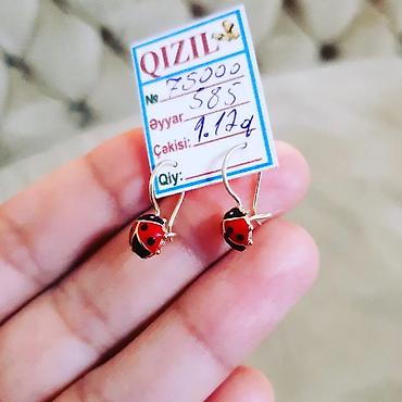 zergerlik: Sırğa, Sarı qızıl, 585 Əyar, 112 g — 2