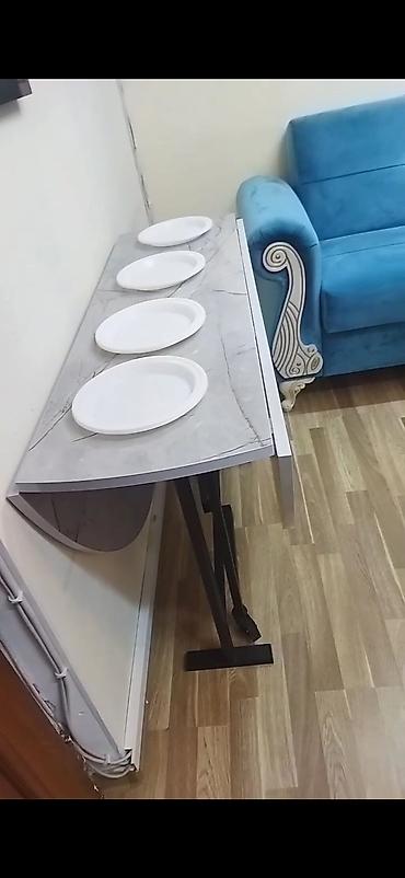 sekretar sto: Təzə Stol transformer. 150sm diametr. 
Polcha. 
Qiymət 280 azn start — 4