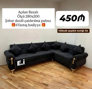 Divanlar: Künc divan, Açılan, Bazalı, Vеlur parça, Şəhərdaxili pulsuz çatdırılma