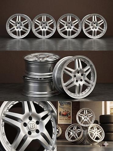 385 55: Литые Диски R 19 Brabus, Комплект, отверстий - 5, Б/у — 1