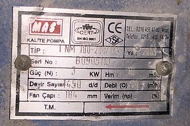 elektron defter: MAS KALİTE POMPA – İnline mərkəzdənqaçma nasosu (elektrik mühərrikli) — 4