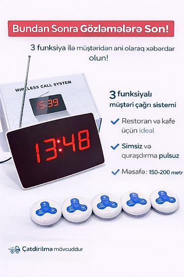 Оборудование для ресторанов, кафе: 📟 Simsiz Müştəri Çağrı Sistemi 🔴 Bundan sonra gözləmələrə son! — 1