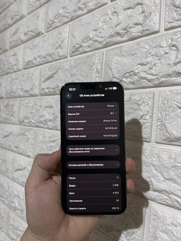 Apple iPhone: IPhone 13 Pro, Б/у, 256 ГБ, Черный, Коробка, 79 % — 7