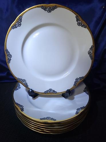 Ostali antikviteti: Tanjiri 1902g +,Kgl.Priv.Tettau.Nemacka. Nemacki deseetni tanjiri — 6