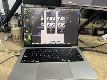 macbook pro 14 m2: Ноутбук, Apple, 16 ГБ ОЗУ, Apple M1 Pro, 14.1 ", Б/у, Для работы, учебы, память SSD