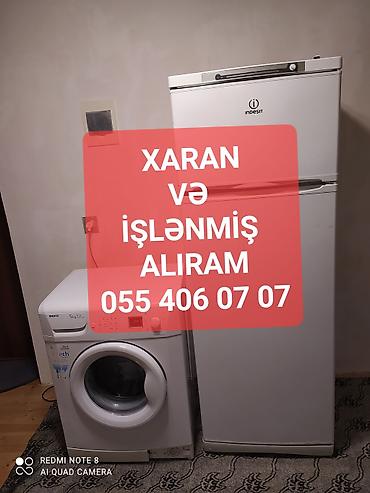 soyuducu indezit: İndesit iki qapılı soyuducu və Beko paltaryuyan maşın GƏLİB ÜNVANAN — 1