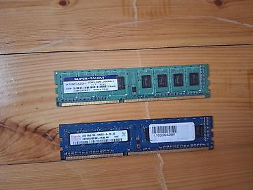 pc hisseleri: Masaüstü kompüter üçün 2 ədəd DDR3 RAM modulu (4Gb) 1) Super Talent — 1
