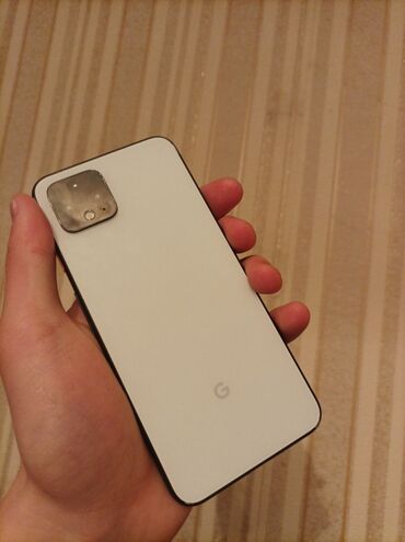 pixel 4: Google Pixel 4, Б/у, 64 ГБ, цвет - Белый, 1 SIM, eSIM