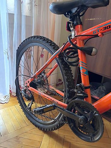 Velosipedlər: GIMAKR GT-300 dağ velosipedi - Rəng: narıncı-mavi qrafika - Çərçivə — 6