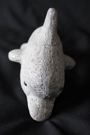 box: STARA GIPSANA FIGURA DELFINA | Stara gipsana figura delfina, dužine — 2