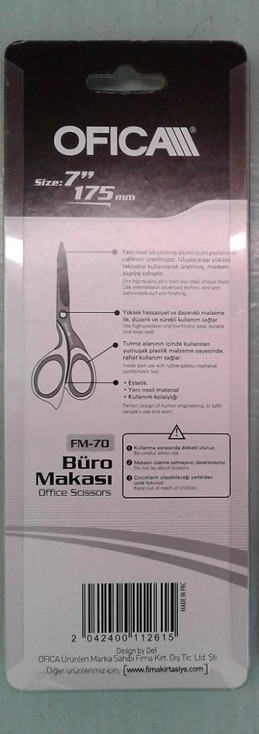 Канцтовары: "Ofica" markalı qayçı satılır. Keyfiyyətli maldır — 2