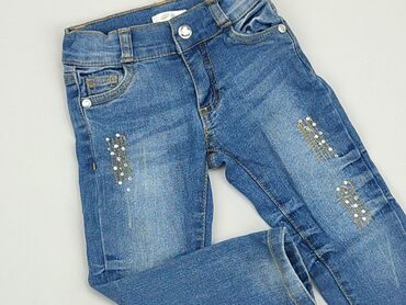 sinsay jeansy wysoki stan: Spodnie jeansowe, Pepco, 2-3 lat, 98, stan - Bardzo dobry
