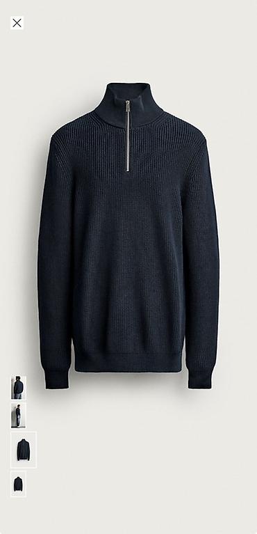 Свитера: Мужской свитер, M, Zara, Новый, цвет - Синий, Самовывоз, Платная доставка — 4