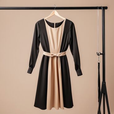 haljine prodaja: L (EU 40), color - Black, Cocktail, Long sleeves