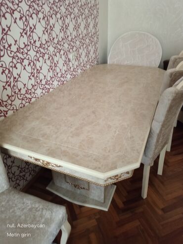 ev ucun stol stul: Qonaq masası, İşlənmiş, Açılmayan, Dördbucaq masa, Azərbaycan