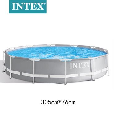 дача с бассейном аренда бишкек: Круглый бассейн Intex с прочным металлическим каркасом. Размер 305 см
