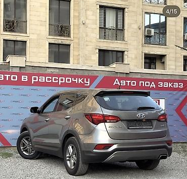 серый gac aion s: Hyundai Santa Fe: 2017 г., 2.4 л, Автомат, Бензин, Кроссовер — 3